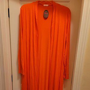 Women Floor Length Open Front Drape Cardigan Lightweight Long Sleeve Maxi Duster